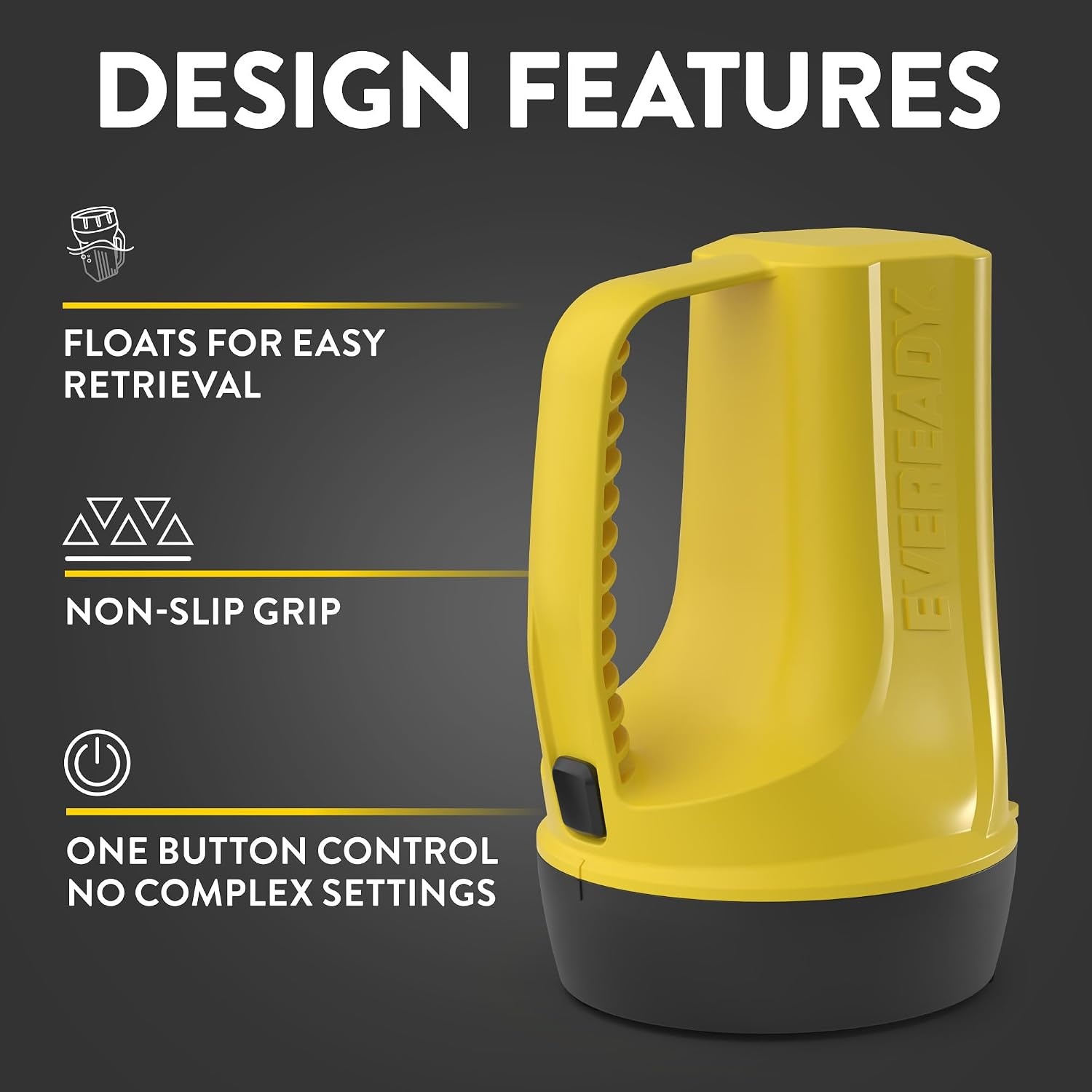 image:imageEVEREADY Floating LED Lantern 60 Lumens Water Resistant Emergency Lanterns for Home Power Failure Batteries Included