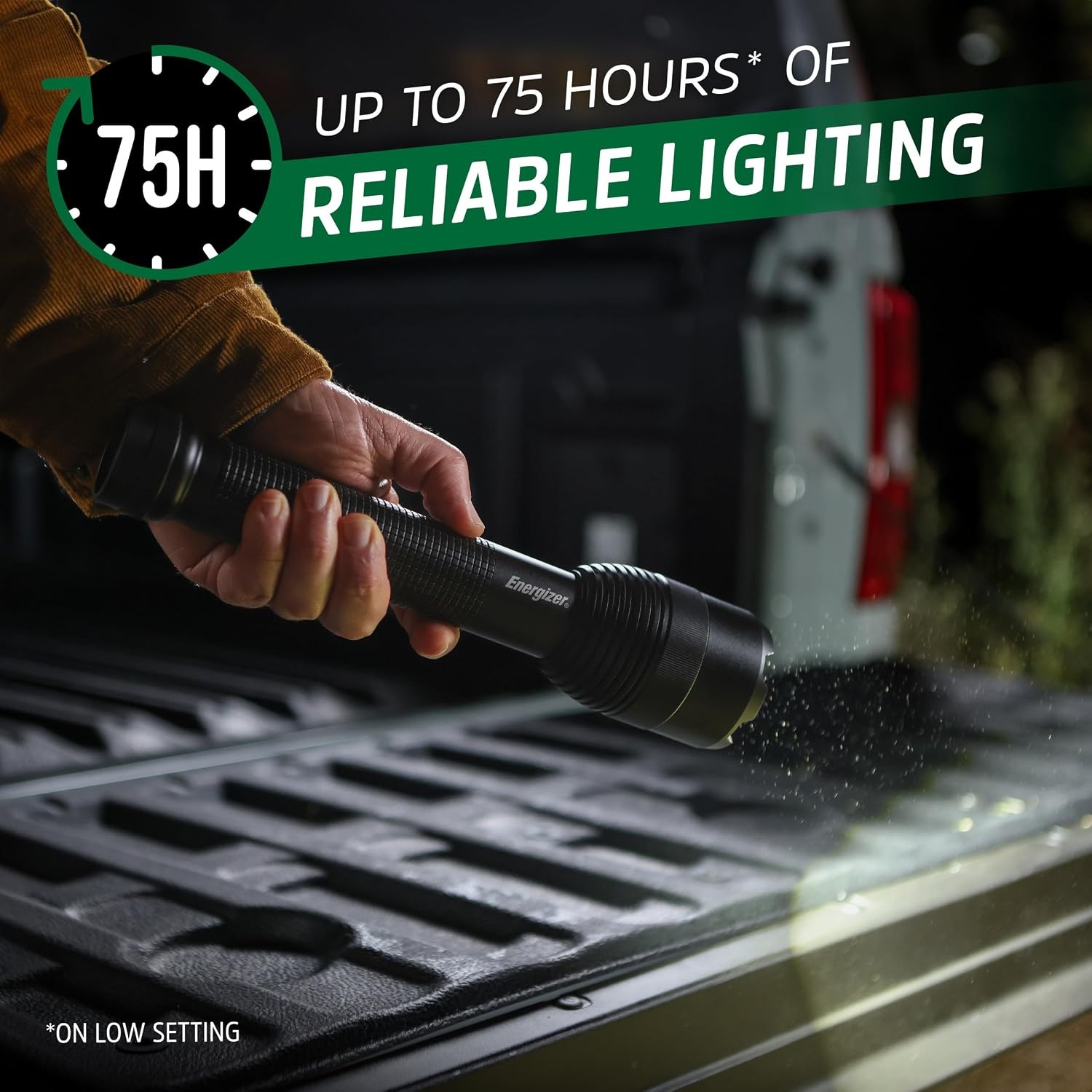 image:imageEnergizer 10000XTR Rechargeable LED Tactical Flashlight 10000 Lumens Durable Metal Flashlight with Boost Mode for Extreme Brightness