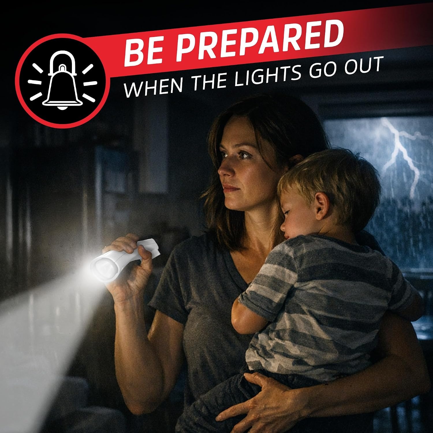 image:imageEnergizer AutoOn LED Flashlights Rechargeable 6Pack for Home Power Failure Plug in LED Flashlight for Power Outage Night Light Hurricane PreparednessWhite
