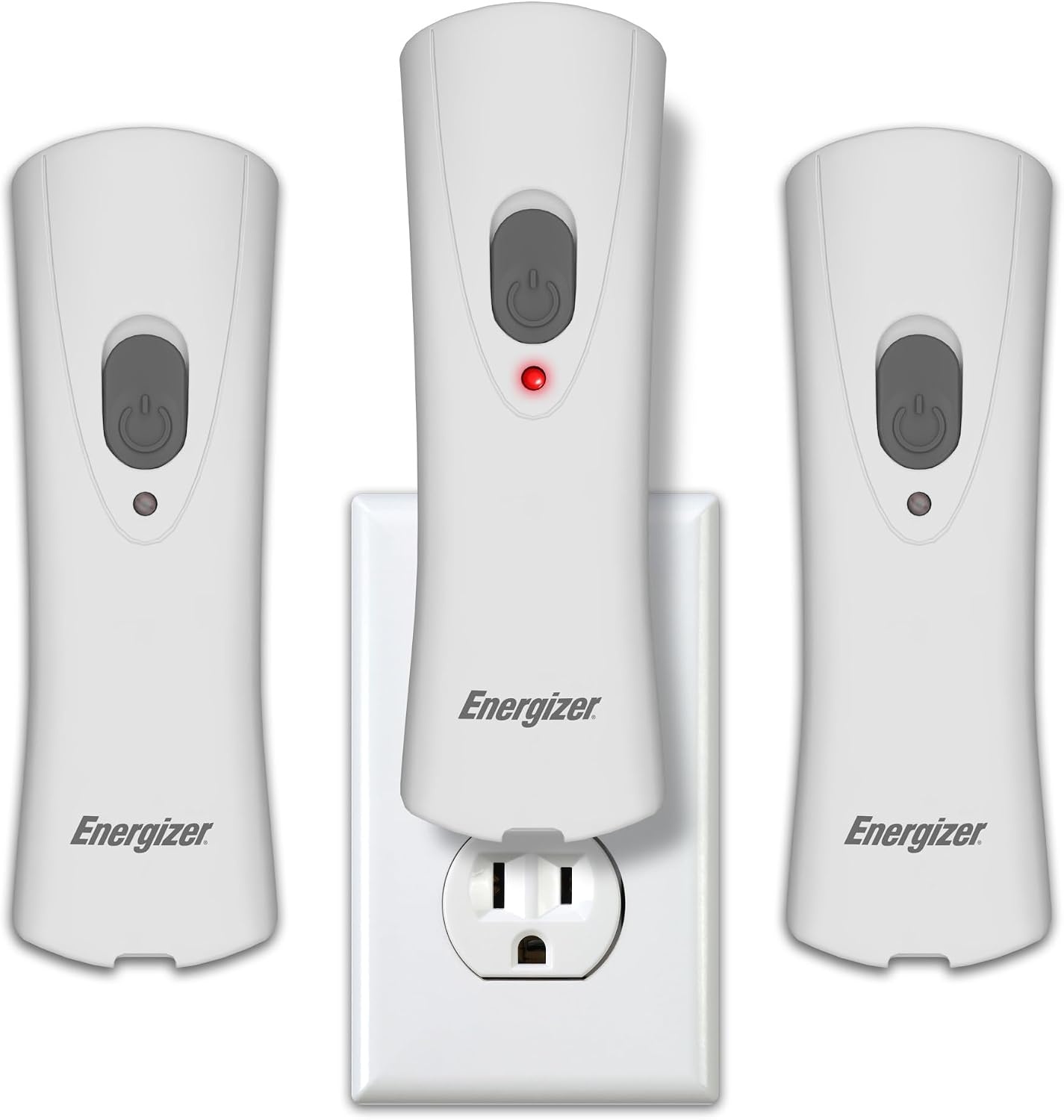 image:imageEnergizer AutoOn LED Flashlights Rechargeable 6Pack for Home Power Failure Plug in LED Flashlight for Power Outage Night Light Hurricane PreparednessWhite