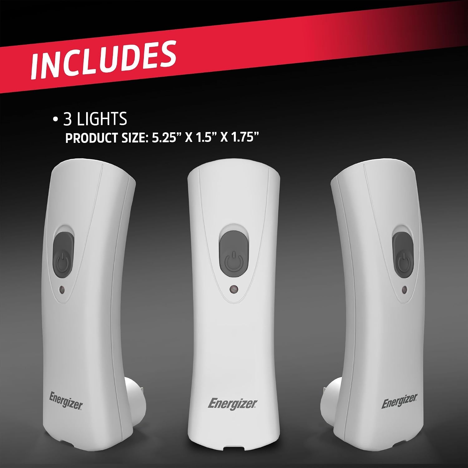 image:imageEnergizer AutoOn LED Flashlights Rechargeable 6Pack for Home Power Failure Plug in LED Flashlight for Power Outage Night Light Hurricane PreparednessWhite