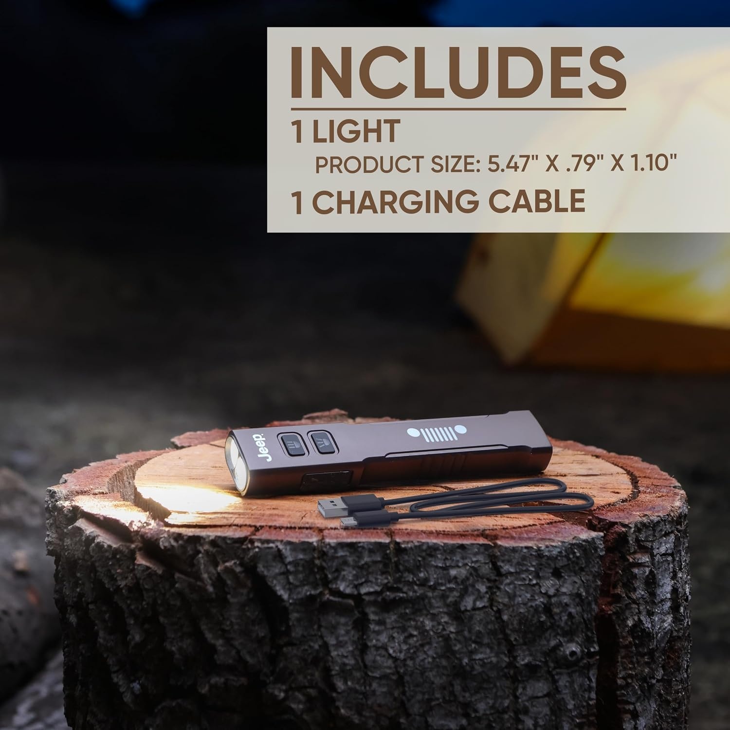 image:imageEnergizer Jeep High Lumen10000 Flashlight Recharegeable Ultra Bright 10000 Lumens Tactical Flashlight IPX4 WaterResistant USBC Cable IncludedSleek EDC Flashlight