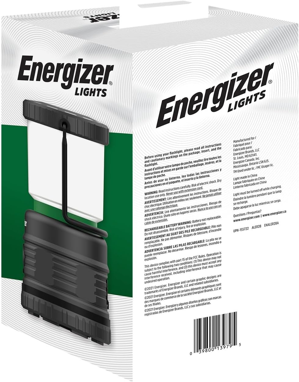 image:imageEnergizer LED Camping Lantern X1000 Water Resistant Tent Light Emergency light when needed led lantern rechargeable 360 light 3 modes USB out1200 Lumens