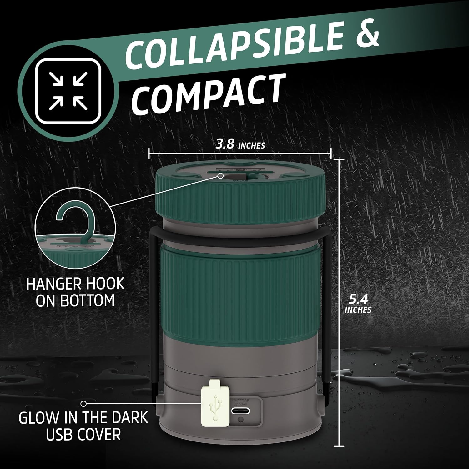 image:imageEnergizer LED Camping Lantern X1000 Water Resistant Tent Light Emergency light when needed led lantern rechargeable 360 light 3 modes USB out500 Lumens
