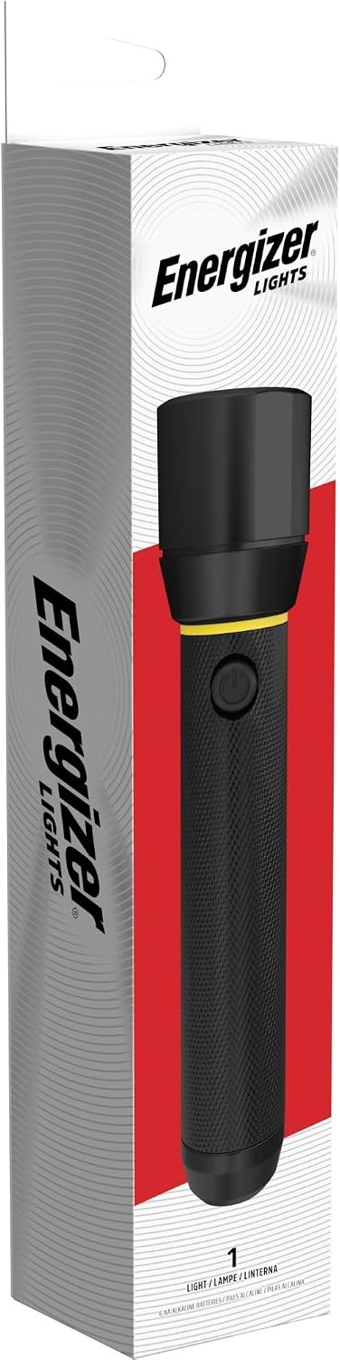 image:imageEnergizer LED Flashlight Vision PRO Ultra Bright 1000 Lumens IPX4 Water Resistant AircraftGrade Aluminum LED Light Rugged Metal Flash Light for Outdoors Emergency Power Outage BlackBlackYellow