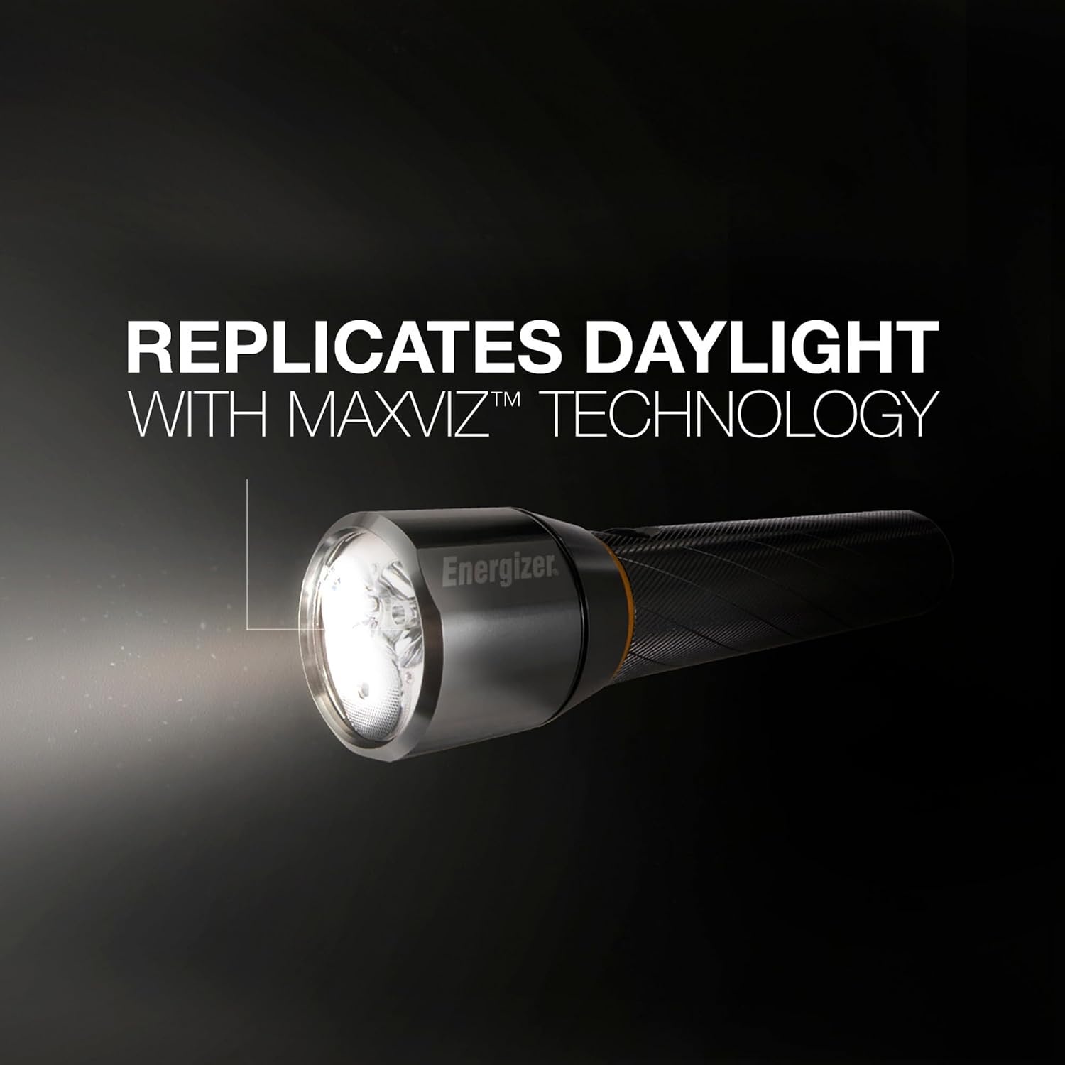 image:imageEnergizer LED Flashlight Vision PRO Ultra Bright 1000 Lumens IPX4 Water Resistant AircraftGrade Aluminum LED Light Rugged Metal Flash Light for Outdoors Emergency Power Outage BlackSilver
