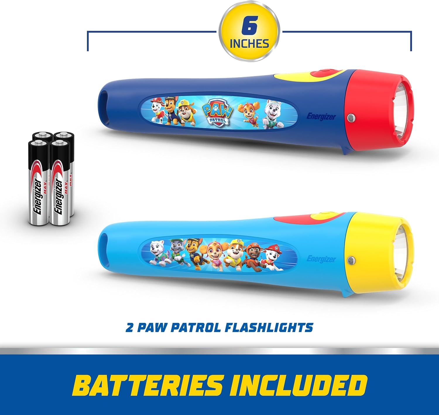 image:imageEnergizer PAW Patrol Lanterns 2Pack Paw Patrol Toys for Boys and Girls Great Lightweight LED Lantern for Kids Batteries Included2Pack