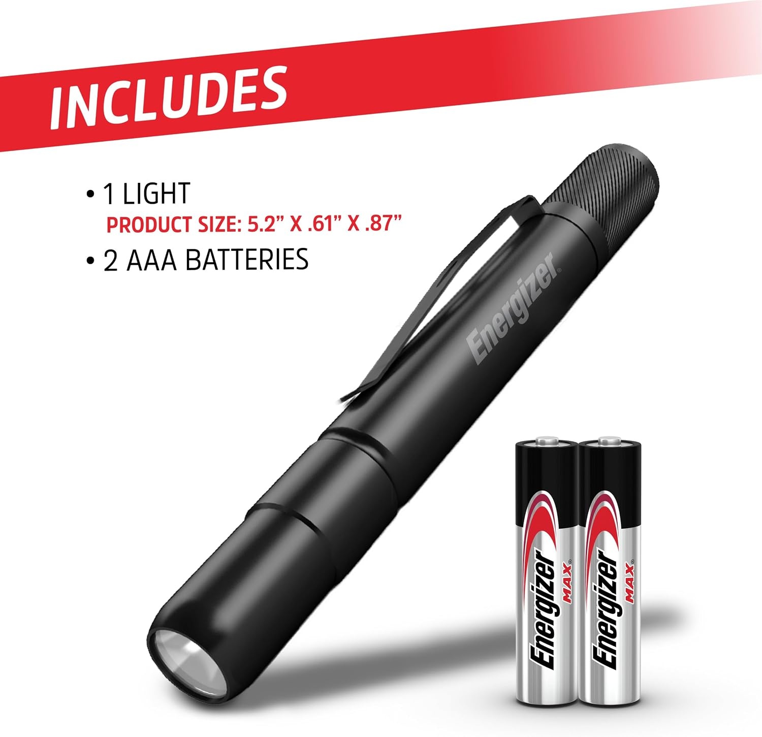 image:imageEnergizer UV Flashlight Pen Light LED Handheld Blacklight Flashlight UV White LED Detector for Dog Pet Urine Stains Bed Bugs and Scorpions Batteries IncludedBlack