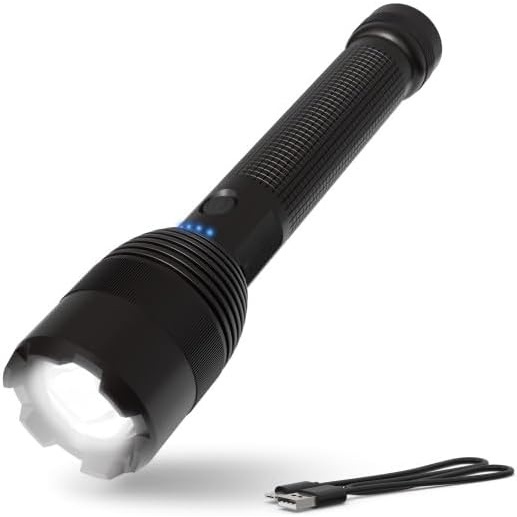image:imageEnergizer 10000XTR Rechargeable LED Tactical Flashlight 10000 Lumens Durable Metal Flashlight with Boost Mode for Extreme Brightness