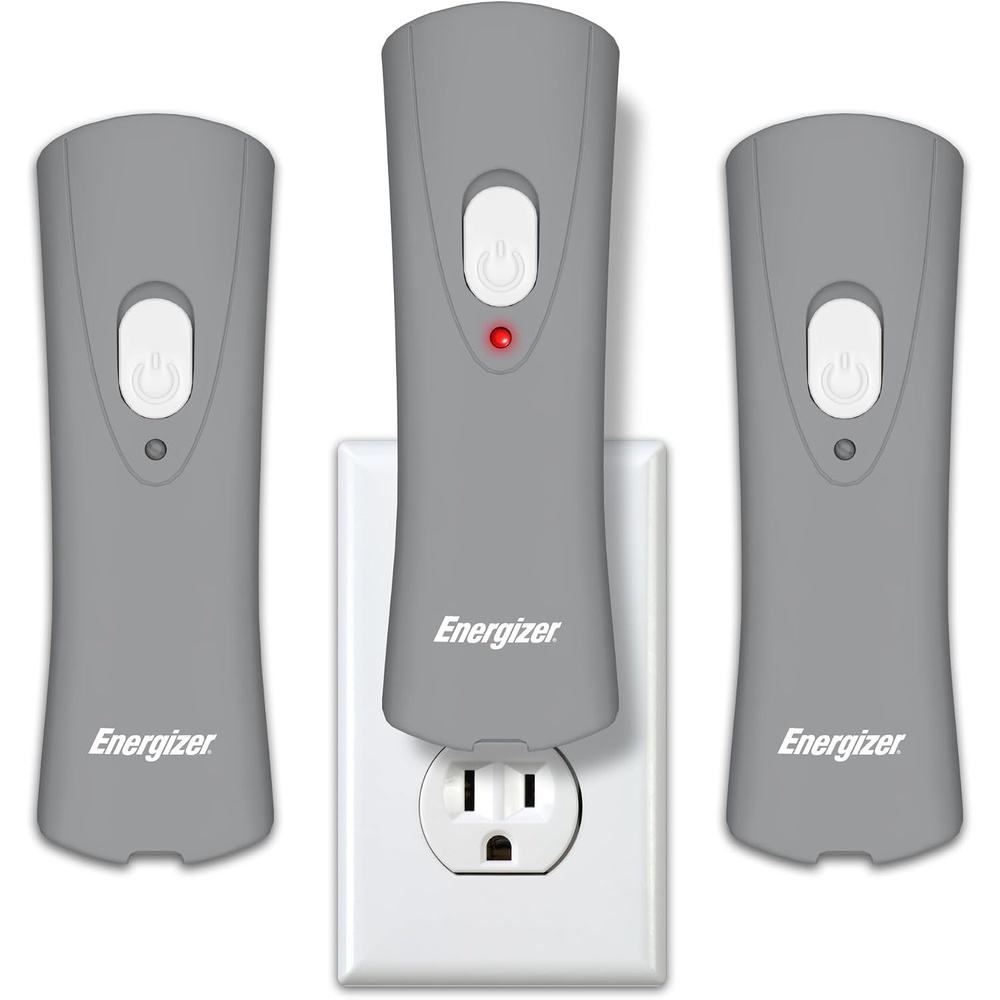 image:imageEnergizer AutoOn LED Flashlights Rechargeable 6Pack for Home Power Failure Plug in LED Flashlight for Power Outage Night Light Hurricane PreparednessGray