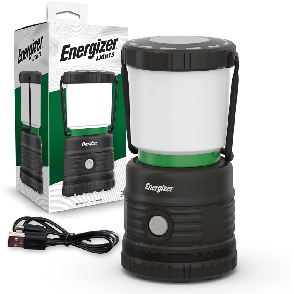 image:imageEnergizer LED Camping Lantern X1000 Water Resistant Tent Light Emergency light when needed led lantern rechargeable 360 light 3 modes USB out1200 Lumens