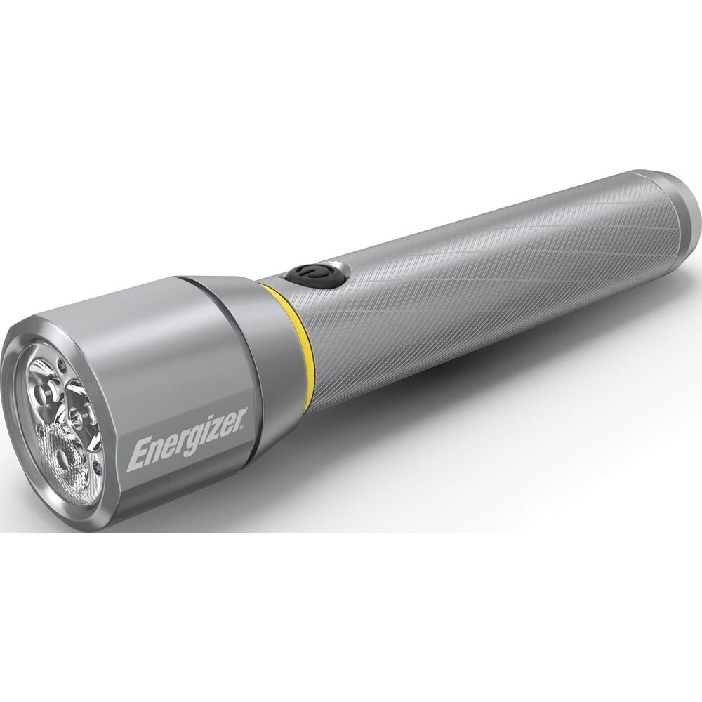 image:imageEnergizer LED Flashlight Vision PRO Ultra Bright 1000 Lumens IPX4 Water Resistant AircraftGrade Aluminum LED Light Rugged Metal Flash Light for Outdoors Emergency Power Outage BlackSilver