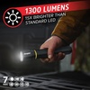 Energizer LED Flashlight Vision PRO, Ultra Bright 1000+ Lumens, IPX4 Water Resistant, Aircraft-Grade Aluminum LED Light, Rugged Metal Flash Light for Outdoors, Emergency Power Outage, Black(Black/Yellow)