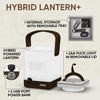 Energizer LightxPower Cube Camping Lantern, X1000 Lantern Dual Power Rechargeable and AA Battery, IPX4 Water Resistant(Brown)