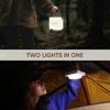 Energizer LightxPower Cube Camping Lantern, X1000 Lantern Dual Power Rechargeable and AA Battery, IPX4 Water Resistant(Brown)
