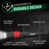 Energizer X-400 Pen light Flashlight Rechargeable, Bright Penlight IPX4 Water-Resistant, Lightweight and Durable, Rechargeable Flashlight, USB Charging Cable Included(Black/Red)