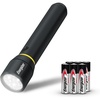 Energizer LED Flashlight Vision PRO, Ultra Bright 1000+ Lumens, IPX4 Water Resistant, Aircraft-Grade Aluminum LED Light, Rugged Metal Flash Light for Outdoors, Emergency Power Outage, Black(Black/Yellow)