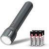 Energizer LED Flashlight Vision PRO, Ultra Bright 1000+ Lumens, IPX4 Water Resistant, Aircraft-Grade Aluminum LED Light, Rugged Metal Flash Light for Outdoors, Emergency Power Outage, Black(Black/Brown)