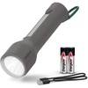 Energizer S-600 LED Flashlight Rechargeable Solar and AA Battery Power Options, Super Bright IPX4 Water Resistant Flashlights High Lumens for Emergencies, Outdoors, DIY(Standard)