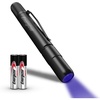 Energizer UV Flashlight Pen Light, LED Handheld Blacklight Flashlight, UV + White LED, Detector for Dog Pet Urine Stains, Bed Bugs and Scorpions (Batteries Included)(Black)