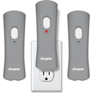Energizer Auto-On LED Flashlights Rechargeable (6-Pack) for Home Power Failure, Plug in LED Flashlight for Power Outage, Night Light, Hurricane Preparedness(Gray)