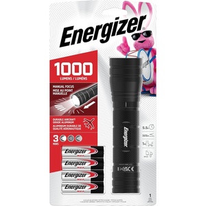 Energizer High Lumen Metal Light, 1,000 Lumen, IPX4 Water Resistant, Aircraft-Grade Metal Flashlight, Bright Emergency Flashlight, Batteries Included