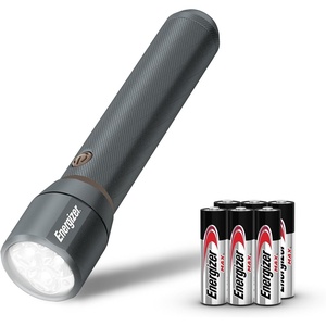 Energizer LED Flashlight Vision PRO, Ultra Bright 1000+ Lumens, IPX4 Water Resistant, Aircraft-Grade Aluminum LED Light, Rugged Metal Flash Light for Outdoors, Emergency Power Outage, Black(Black/Brown)