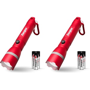 Energizer R-300 LED Flashlight Emergency Safety Light, Bright IPX4 Water Resistant Flash Light, Durable Emergency Light for Hurricane Preparedness, Batteries Included(Pack of 2)