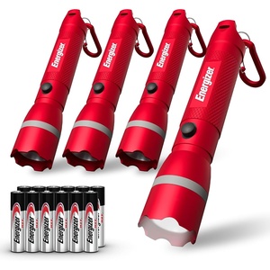 Energizer R-300 LED Flashlight Emergency Safety Light, Bright IPX4 Water Resistant Flash Light, Durable Emergency Light for Hurricane Preparedness, Batteries Included(Pack of 4)