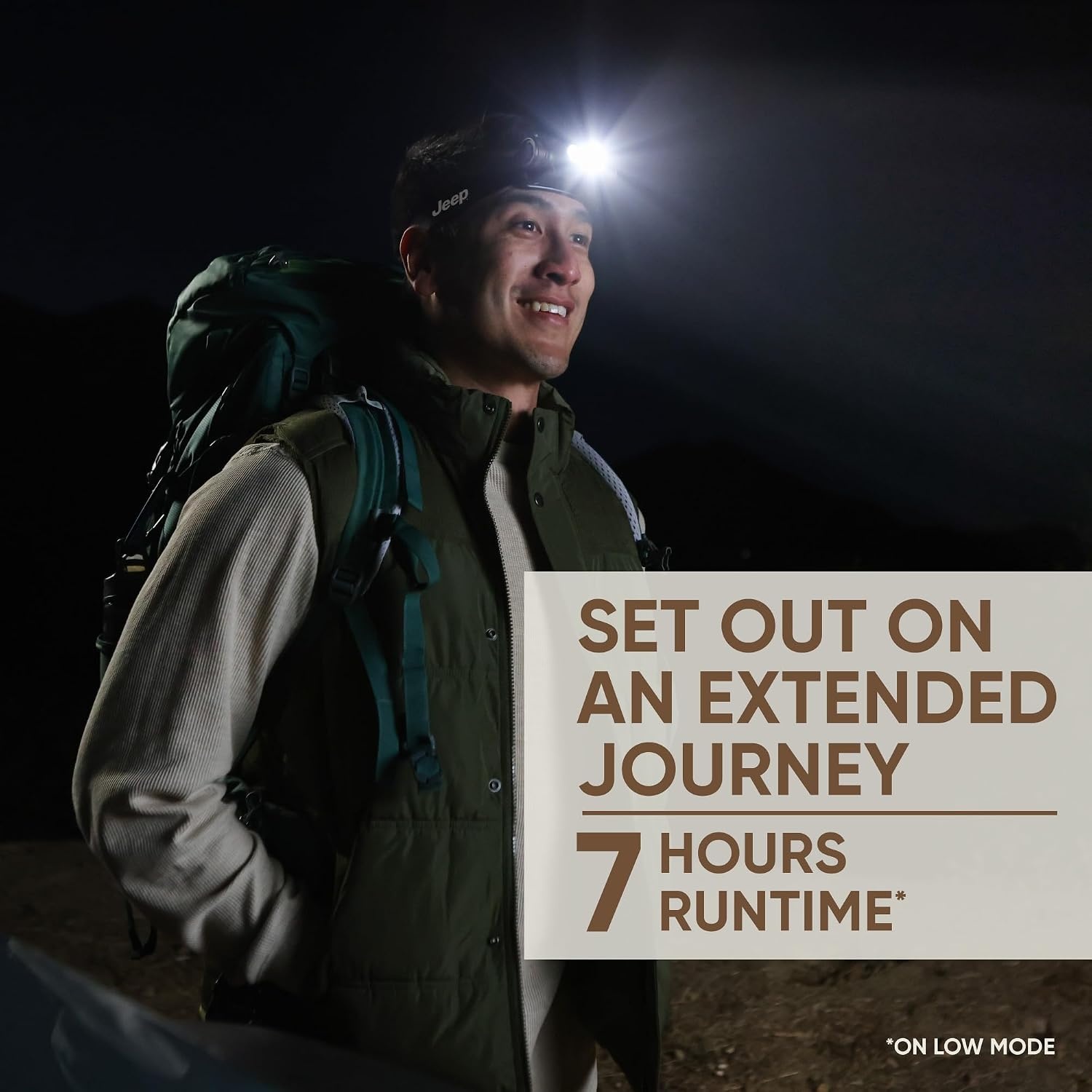 image:imageEnergizer Jeep MP450 Headlamp Rechargeable Headlight for HikingHybrid Headlamp