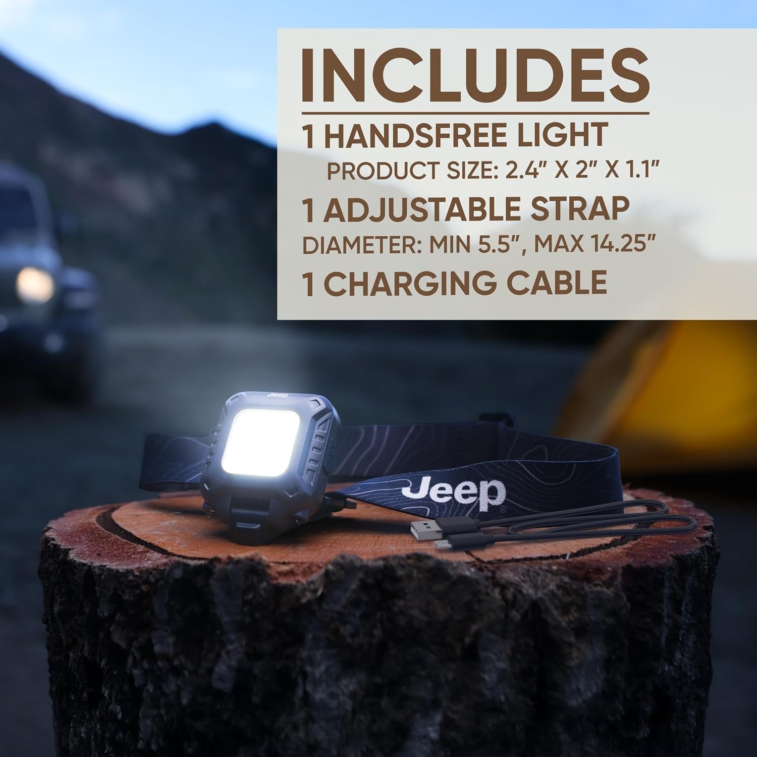 image:imageEnergizer Jeep MP450 Headlamp Rechargeable Headlight for HikingMulti Purpose Handsfree Light