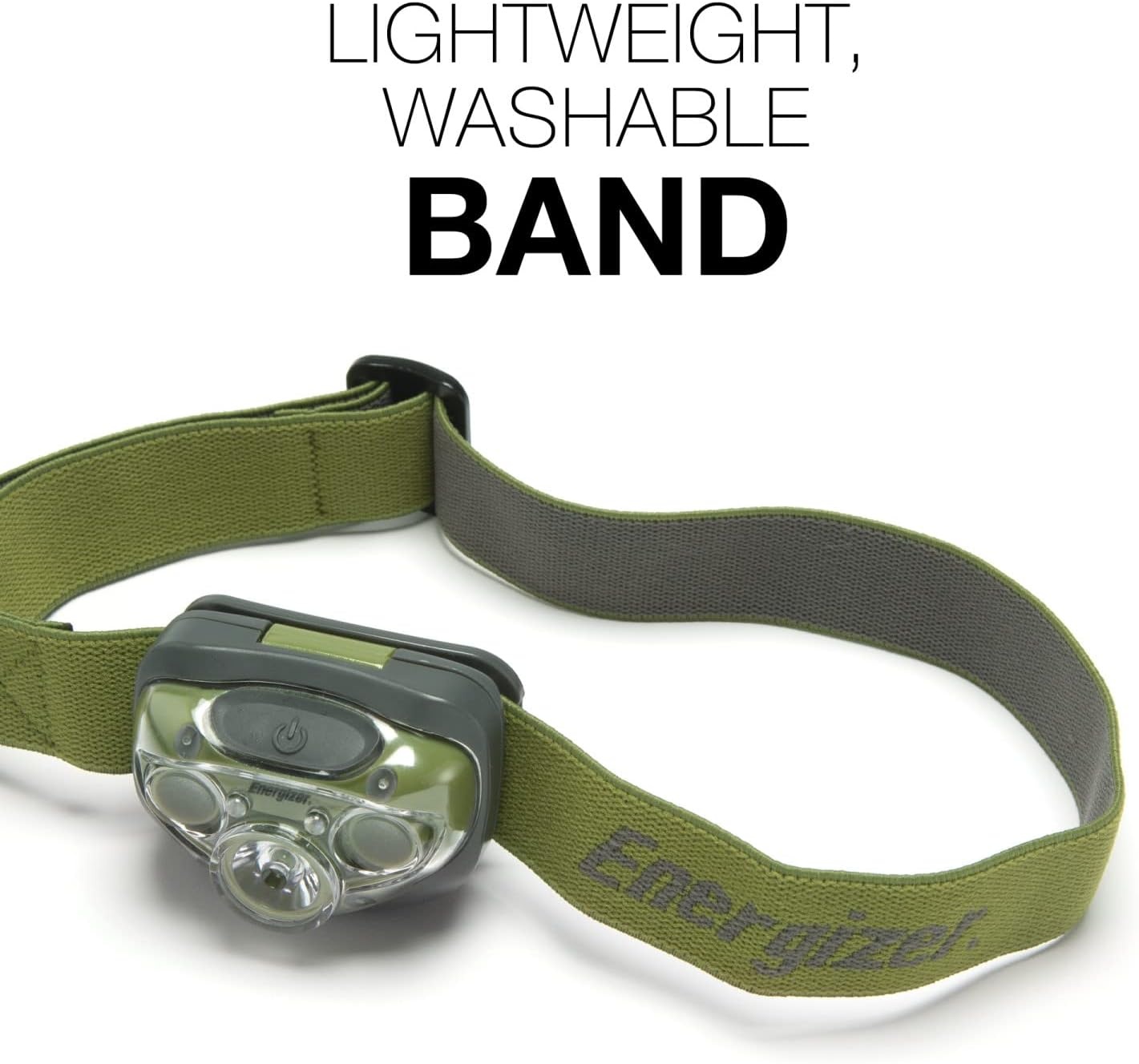 image:imageEnergizer PRO260 LED Headlamp IPX4 Water Resistant Headlamps HighPerformance Head Light for Outdoors Camping Running Storm Survival LED Light for Emergencies Batteries IncludedForest Green Pack of 4