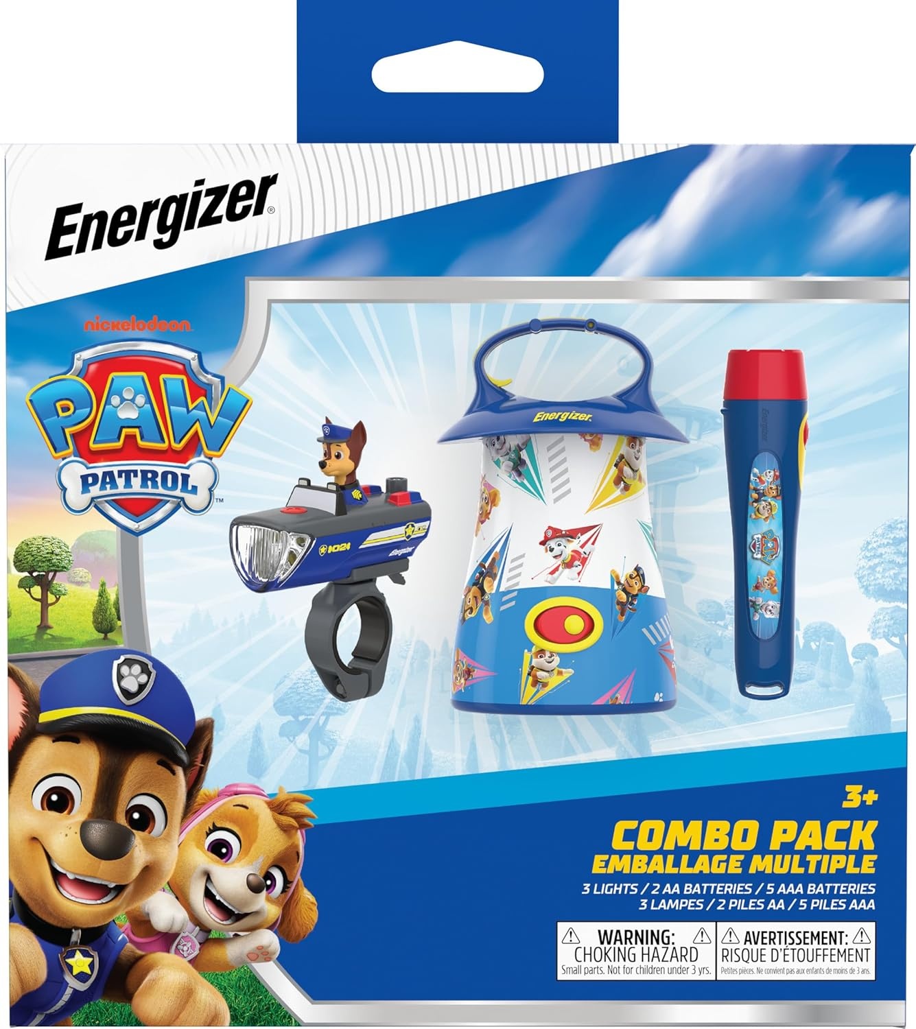 image:imageEnergizer Paw Patrol Gift Set Flashlight Lantern Bike Light Combo Pack Kids Flashlights Safe Flashlights for Kids Paw Patrol Toys for Boys amp GirlsFlashlight Lantern Bike Light