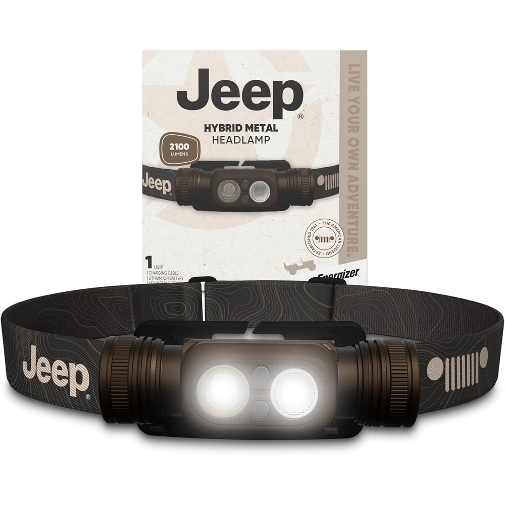 image:imageEnergizer Jeep MP450 Headlamp Rechargeable Headlight for HikingHybrid Headlamp