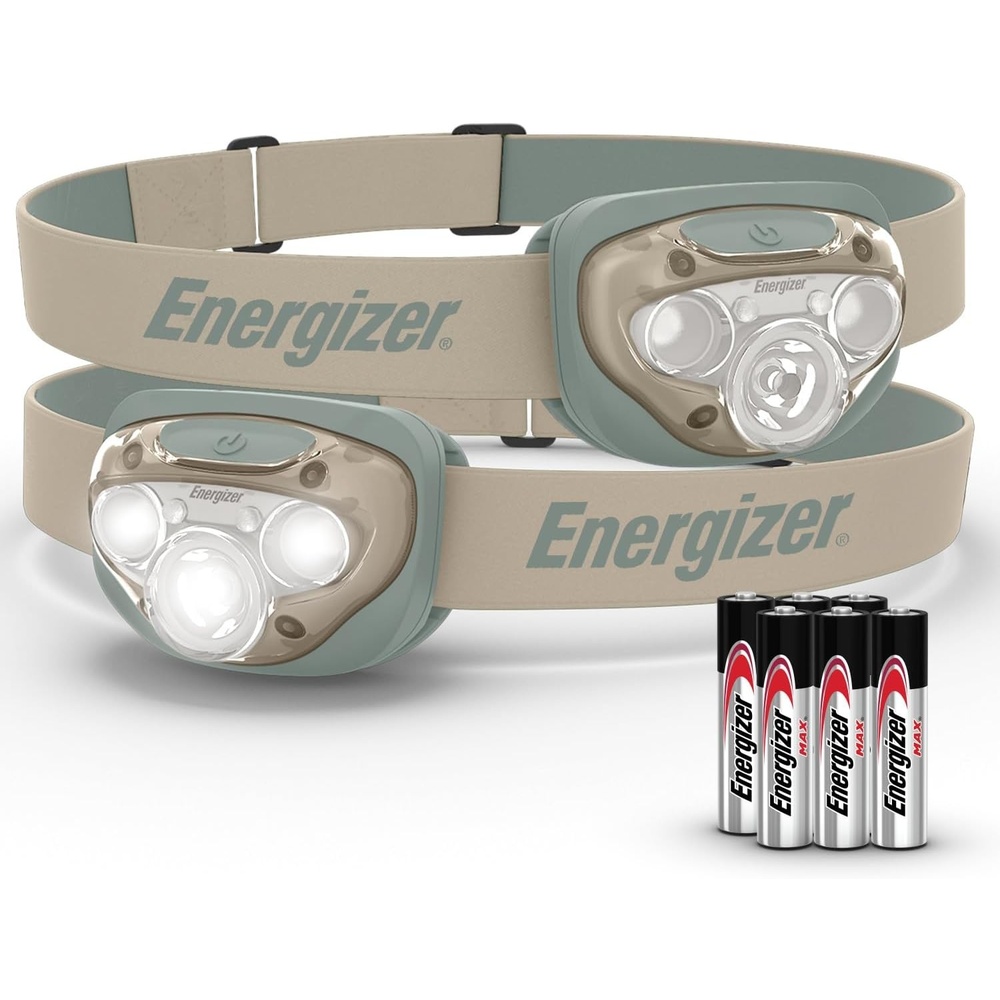 image:imageEnergizer LED Headlamp PRO 2Pack IPX4 Water Resistant Head LightGreenTan