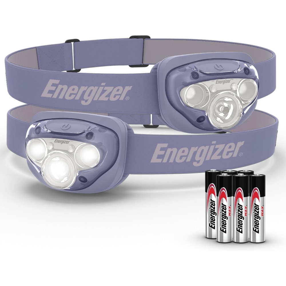 image:imageEnergizer LED Headlamp PRO 2Pack IPX4 Water Resistant Head LightPurple