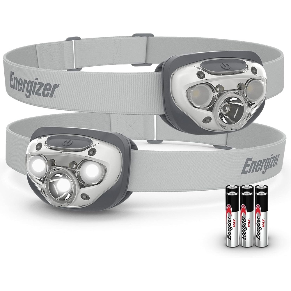image:imageEnergizer LED Headlamp PRO 2Pack IPX4 Water Resistant Head LightStone Gray