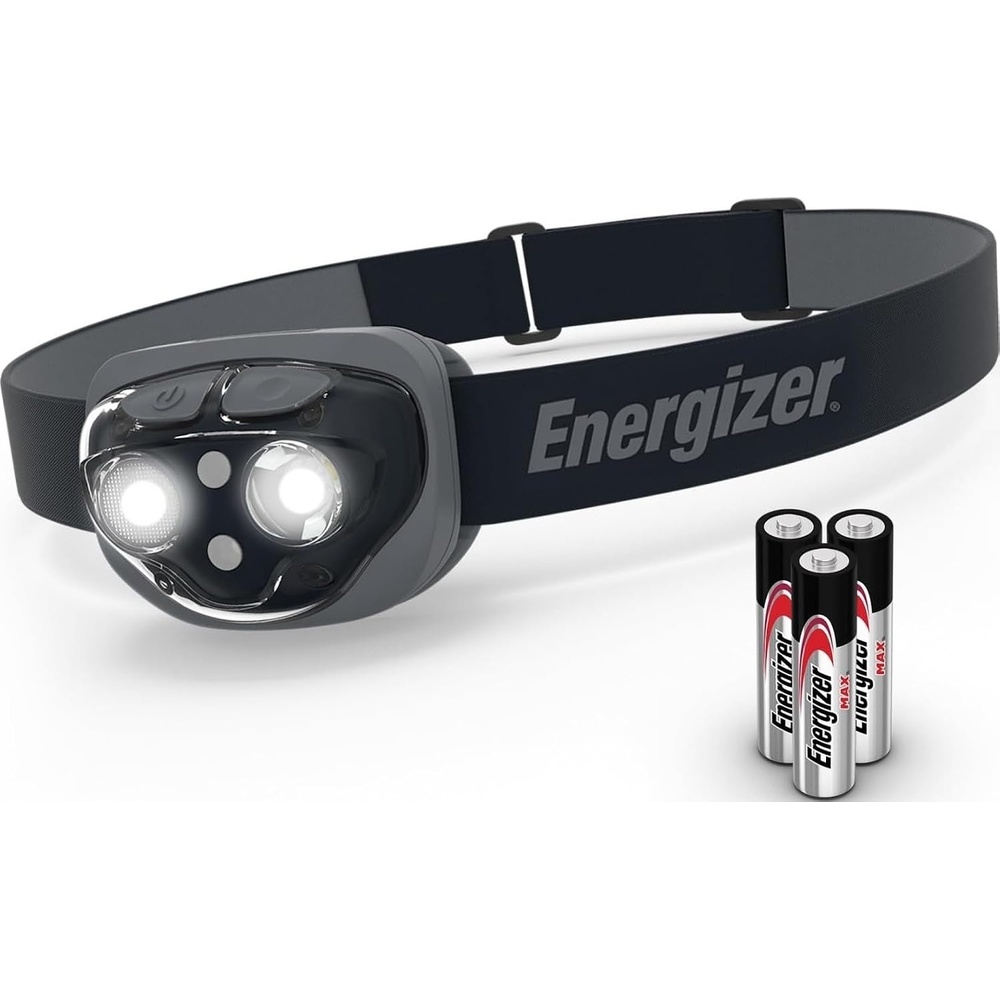 image:imageEnergizer PRO360 LED Headlamp IPX4 Water Resistant Headlamps HighPerformance Head Light for Outdoors Camping Running Storm Survival LED Light for Emergencies Batteries Included1Pack