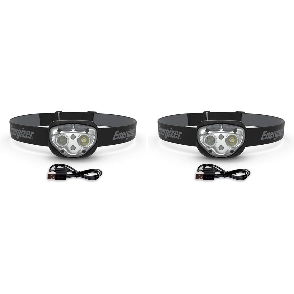 image:imageEnergizer Vision LED Rechargeable Headlamp Water Resistant Bright LED Headlamp for Outdoors Camping Gear and Hurricane Supplies Includes USB Charging Cable Pack of 1