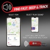 Energizer Find Me Keychain Light, Apple Find My Bluetooth Tracker, Black(Red)