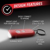 Energizer Find Me Keychain Light, Apple Find My Bluetooth Tracker, Black(Red)