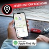 Energizer Find Me Keychain Light, Apple Find My Bluetooth Tracker, Black(Red)