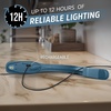Energizer Flex-R LED Rechargeable Book Light for Reading in Bed, Reading Light with Warm LED Color, Long-Lasting and Lightweight,Blue(Blue)