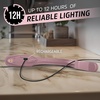 Energizer Flex-R LED Rechargeable Book Light for Reading in Bed, Reading Light with Warm LED Color, Long-Lasting and Lightweight,Blue(Pink)