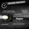 Energizer LED Rechargeable Headlamp (2-Pack), Orange, LED Headlamps with Red Light Option, USB Charging Cables Included(Black)