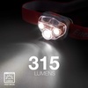 Energizer PRO-260 LED Headlamp, IPX4 Water Resistant Headlamps, High-Performance Head Light for Outdoors, Camping, Running, Storm, Survival LED Light for Emergencies (Batteries Included)(Rustic Red)