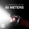 Energizer PRO-260 LED Headlamp, IPX4 Water Resistant Headlamps, High-Performance Head Light for Outdoors, Camping, Running, Storm, Survival LED Light for Emergencies (Batteries Included)(Rustic Red)