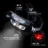 Energizer Universal LED Headlamp (2-Pack), IPX4 Water Resistant Headlamps, Bright Head Light for Outdoors, Camping, Running, Storm, Survival LED Light for Emergencies (Batteries Included)(Black (2-pack))