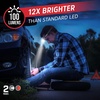 Energizer Universal LED Headlamp (2-Pack), IPX4 Water Resistant Headlamps, Bright Head Light for Outdoors, Camping, Running, Storm, Survival LED Light for Emergencies (Batteries Included)(블랙 (2팩))