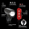 Energizer X400 Rechargeable Bike Light, IPX4 Water Resistant, Compact and Lightweight Design, Front Clip Light and Rear LED Light for Visibility Black(Standard)